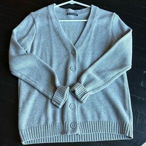 Brandy Melville - Grey button up cardigan- S